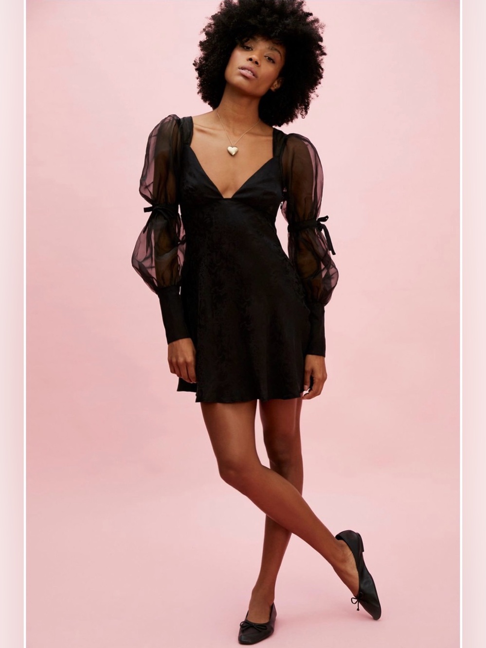 For Love & Lemons Gabrielle Mini Dress, Size Large